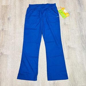 LANDAU PROFLEX WOMEN'S YOGA SCRUB PANTS blue 2043 size medium new with tag